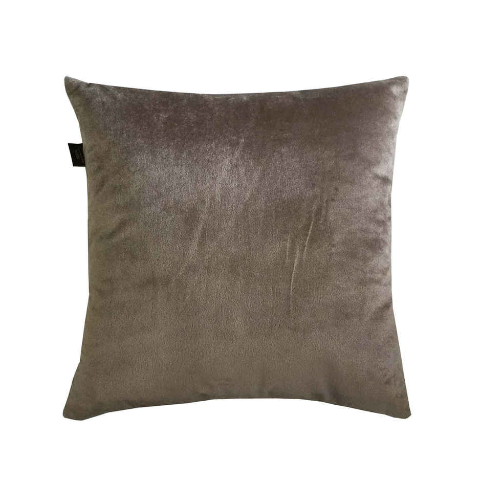 Lushomes Velvet Cushion Covers - Light Beige | 16 x 16 inch