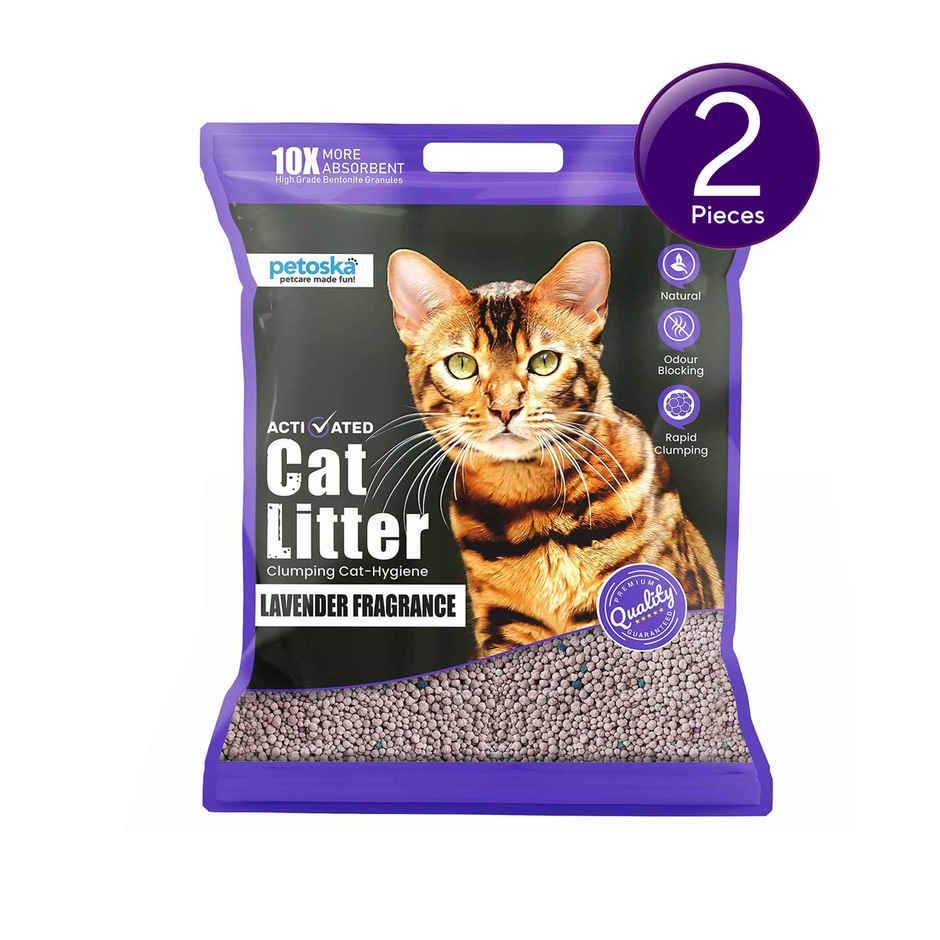 Petoska Bentonite Cat Litter | Lavender Fragrance Combo