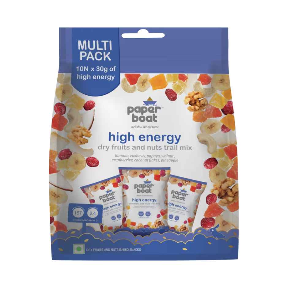 Paper Boat High Energy Dry Fruits & Nuts Trail Mix (Pack Of 10)