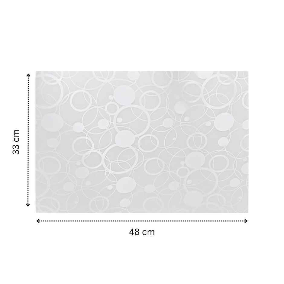 Kuber Industries Pack of 6 Fridge Mat | Circle Design Shelf Liner