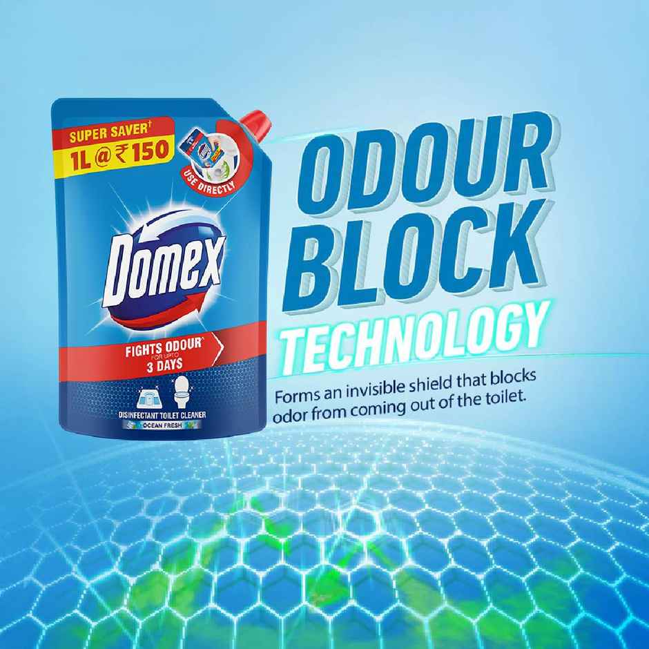 Domex Fresh Guard with Ocean Fresh Fragrance | Disinfectant Toilet Cleaner