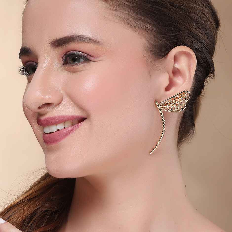 Karatcart Women's Stud Earrings Gold One Size | 33038799