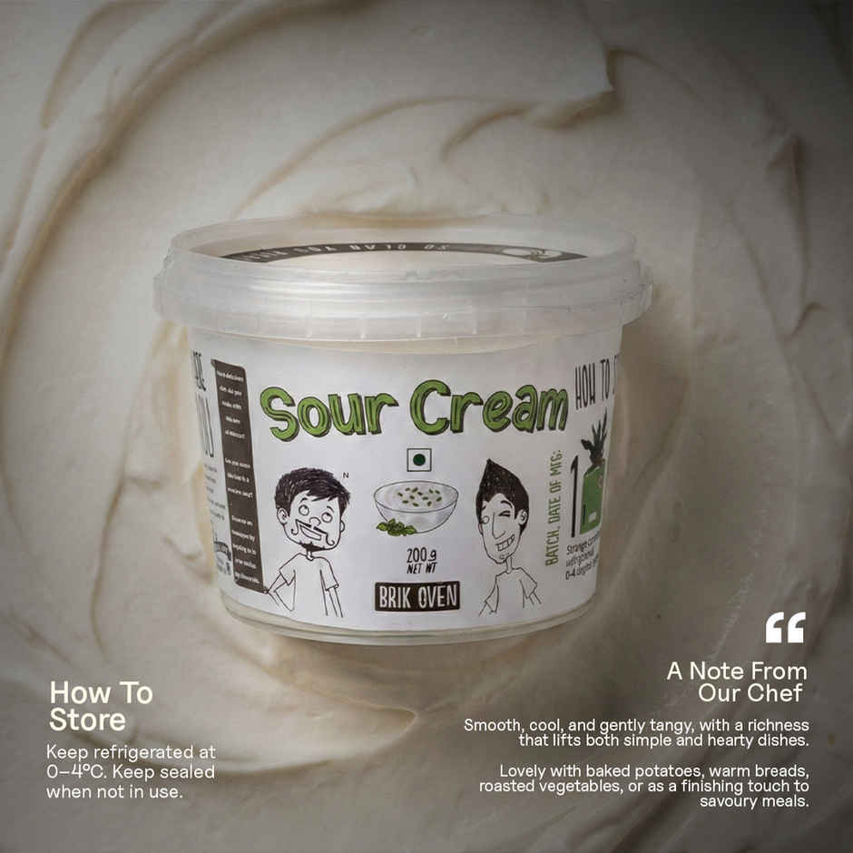 Brik Oven Artisinal Sourdough Bread (400g) & Brik Oven Sour Cream (200g) Combo