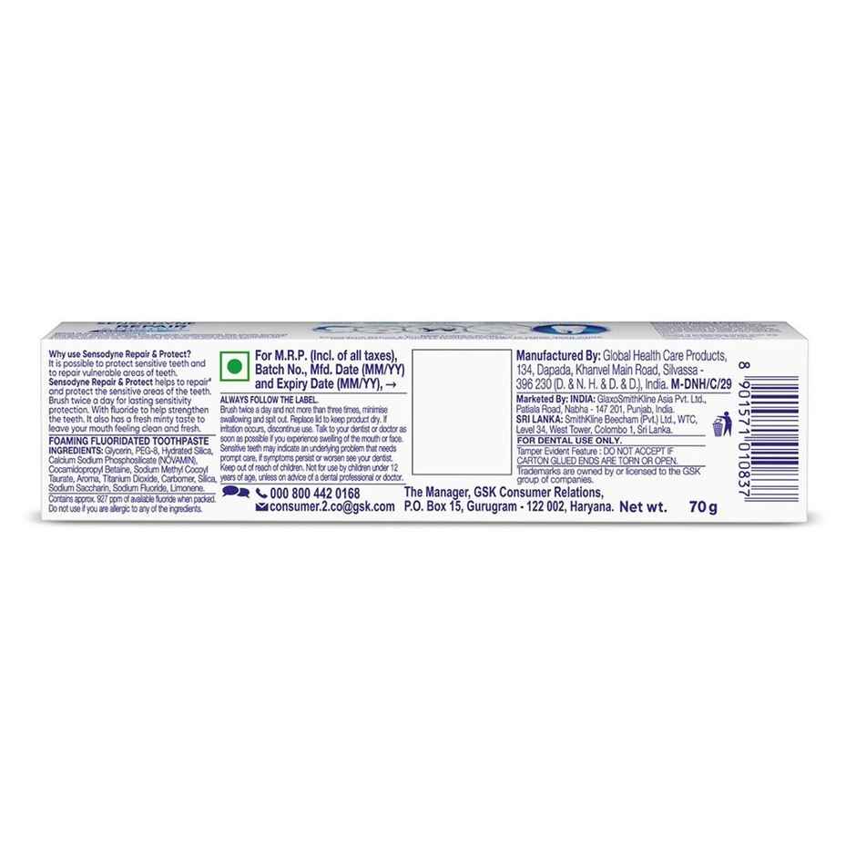 Sensodyne Repair & Protect Sensitive Toothpaste, Upto 3X Stronger Sensitivity Protection