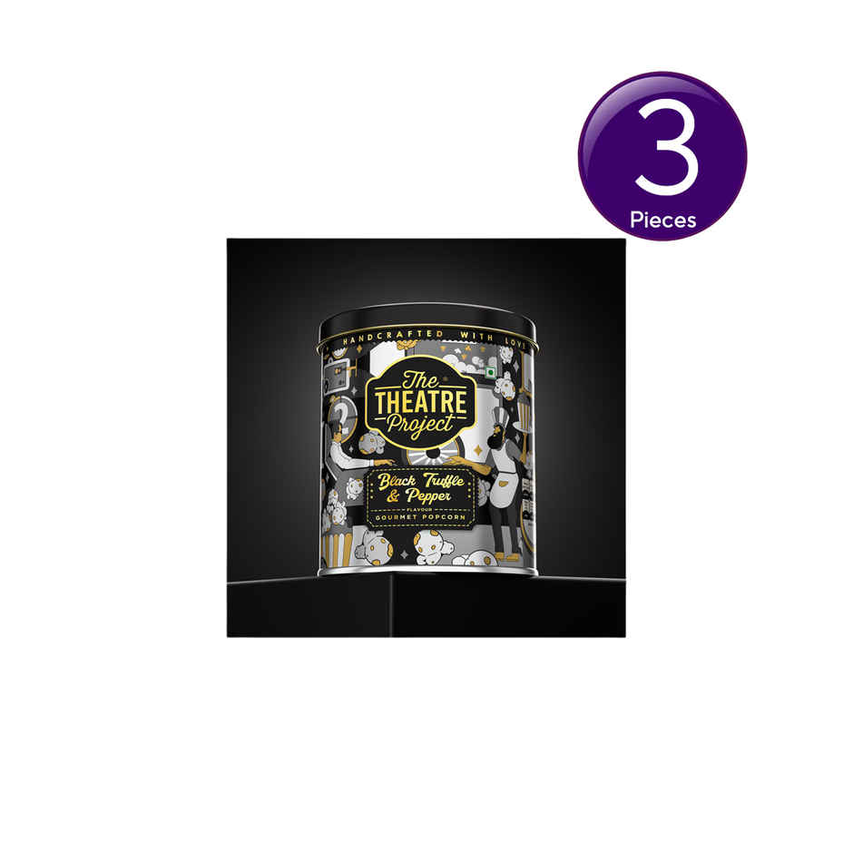 TTP Gourmet Popcorn | Black Truffle & Pepper Combo