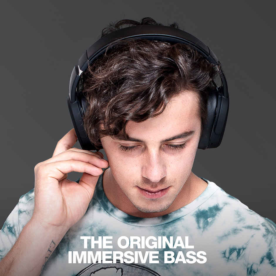 Skullcandy Crusher Over-Ear Wireless Headphones with Sensory Bass | 50 Hr Battery- Black