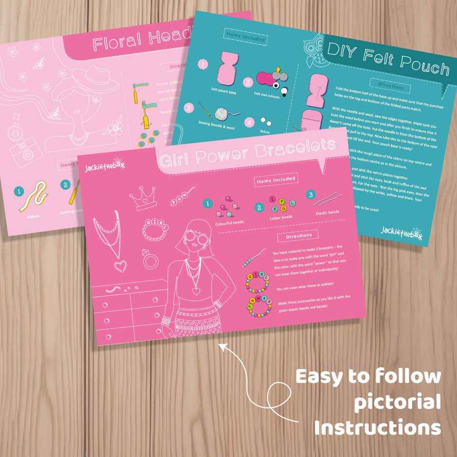 Jackinthebox All Things Fashion 3-In-1 Art & Craft Kit