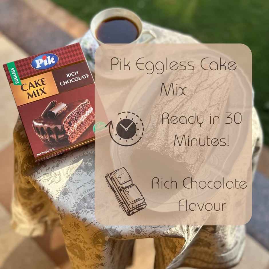 Pik Eggless Cake Mix - Rich Chocolate