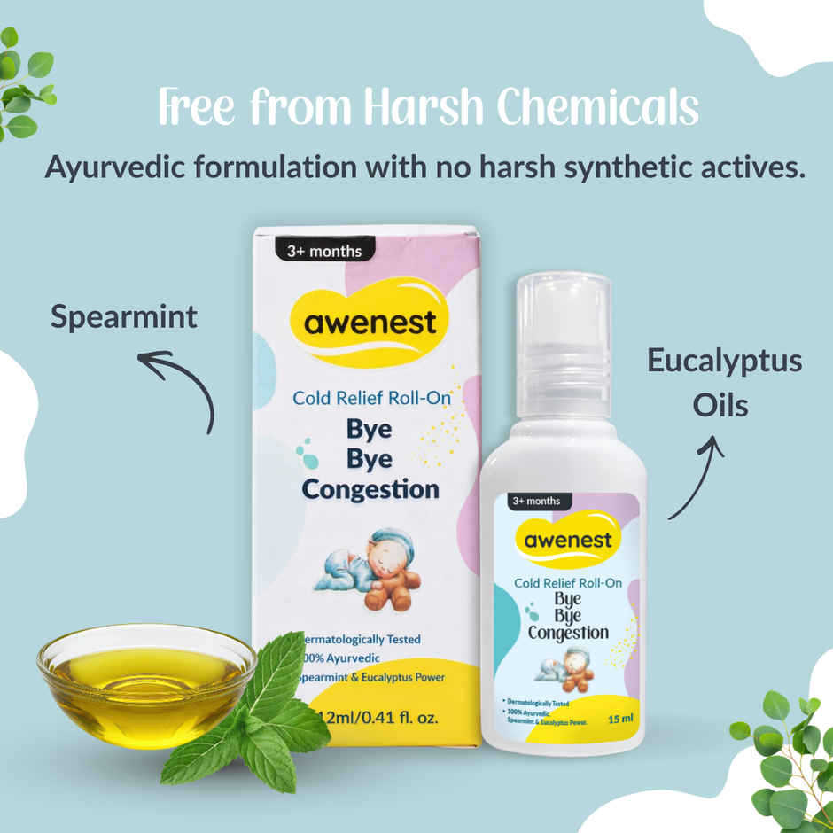 Awenest Bye Bye Congestion Cold Relief Roll-On