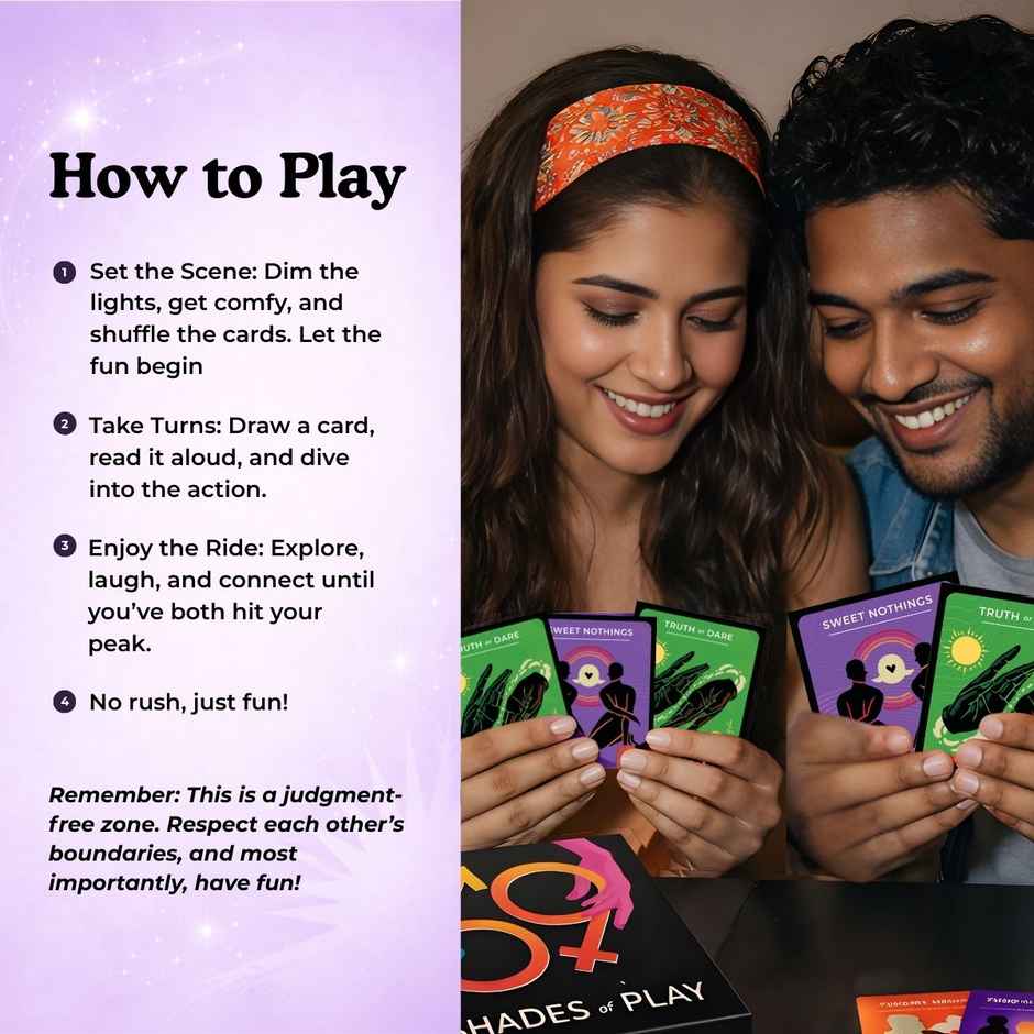 Boldedge 69 Shades Of Play Card Game For Couples | 69 Cards | 6 Categories