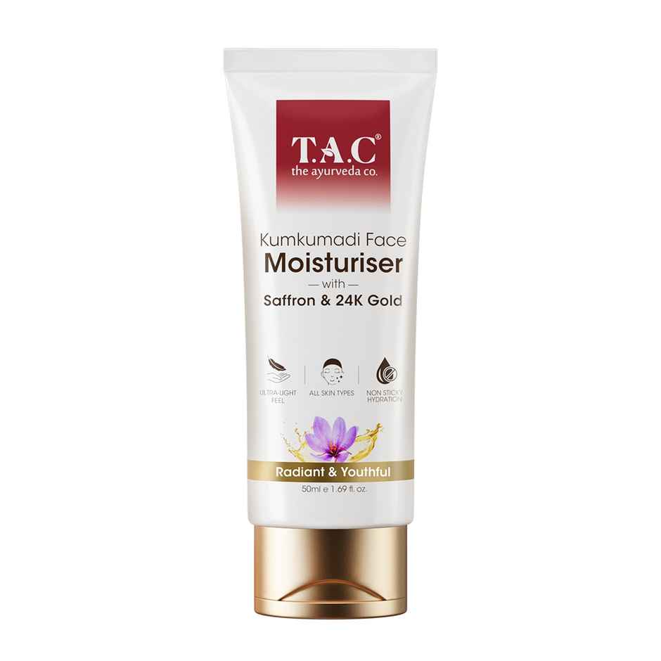 TAC Kumkumadi Face Moisturiser With 24K for Dullness & Pigmentation All Skin Types