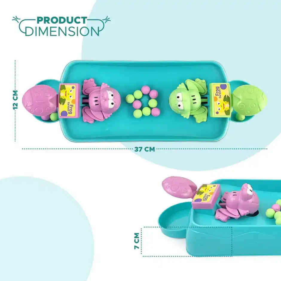 Fablue Hungry Frogs Tabletop Game Toy For Kids 2 Players | Interactive Indoor Fun Game