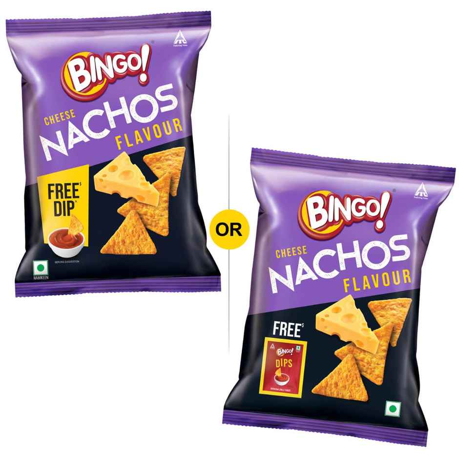 Bingo! Cheese Nachos with Free Dip | Crispy & Cheesy