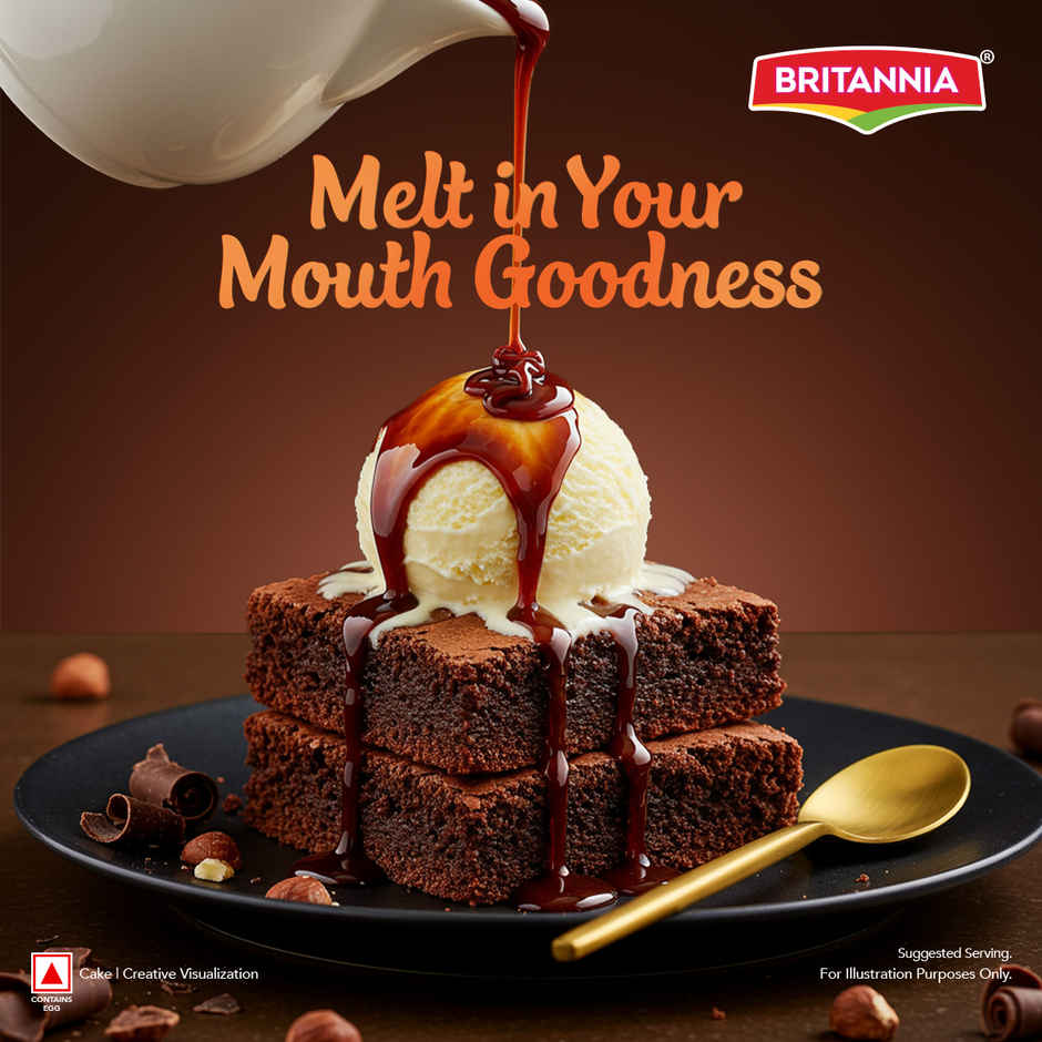 Britannia Fudge It Chocolate Brownie (With Egg) Combo
