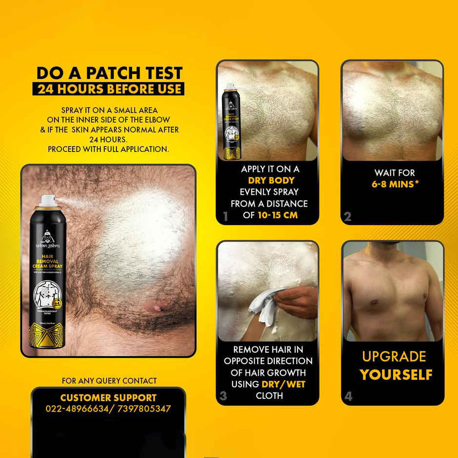 Urban Gabru Hair Removal Cream Spray For Men