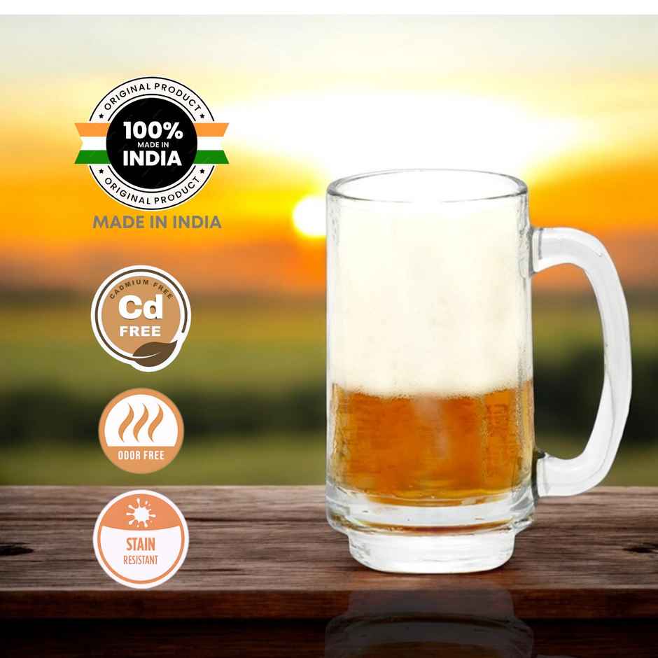 Bistro Beer Juice Milkshake Mug Set | 345 ml Each | Yera Glassware