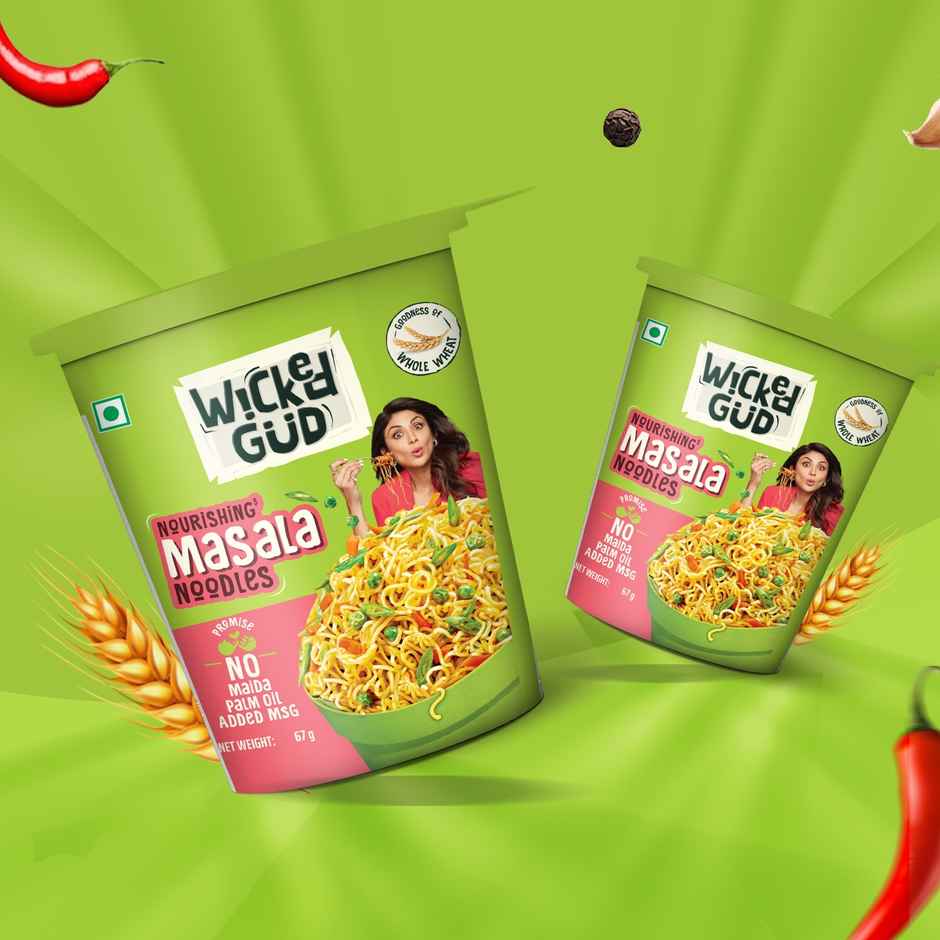 Wickedgud Nourishing Masala cup noodles Combo