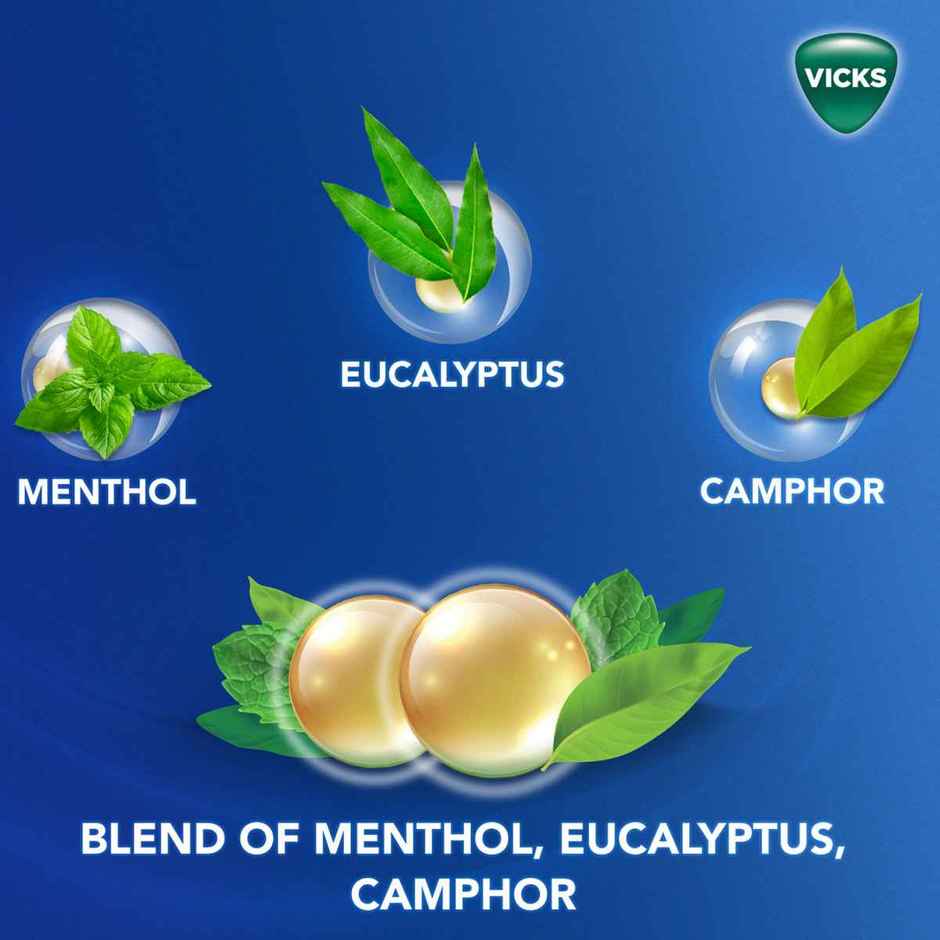 Vicks Vaporub(25ml), Vicks Inhaler (0.5ml) & Vicks Steam Pods(4pc) Combo