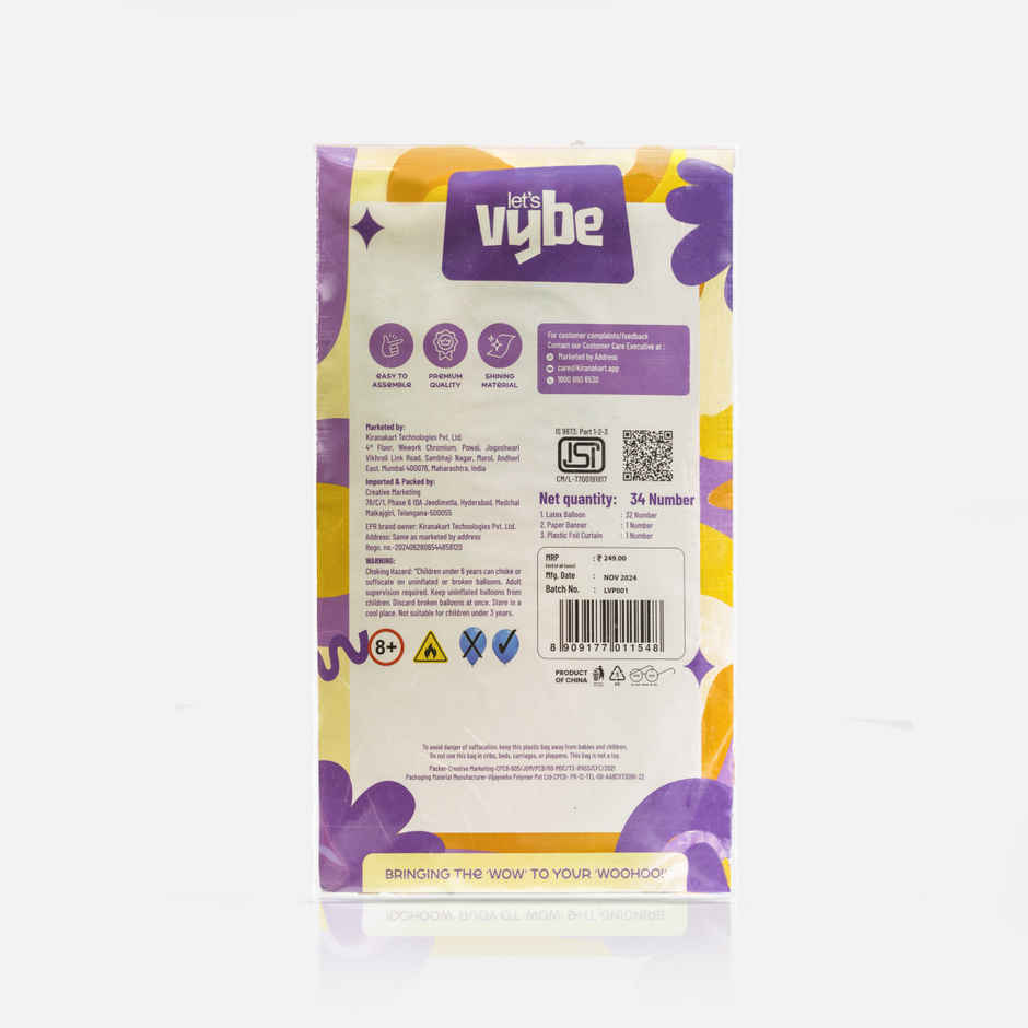 Birthday Decoration Kit | Let's Vybe