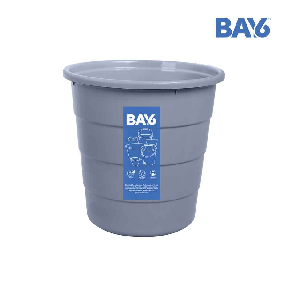 BAY6 Waste Paper Bin 8.5 L - Grey