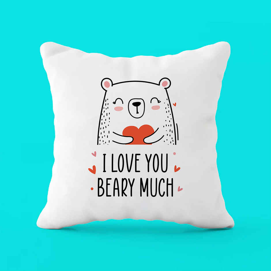 Oye Happy Beary Cute Cushion Cover
