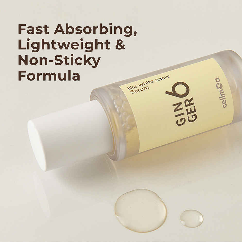GINGER6 Anti-Aging Vit. B3 Tightening Korean Face Serum 70% Ginger Extract, Hyaluronic, Niacinamide