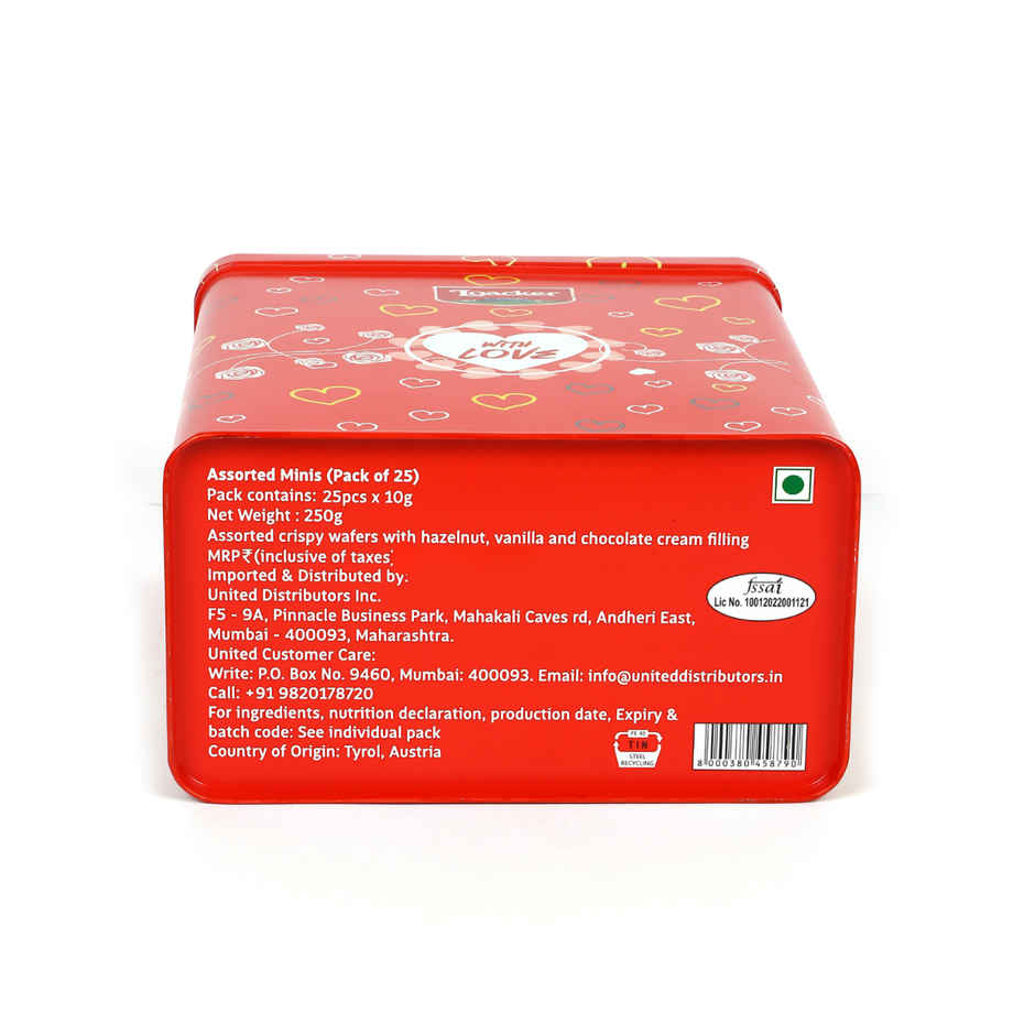 Loacker Minis Assorted Wafer Cookies with Tin
