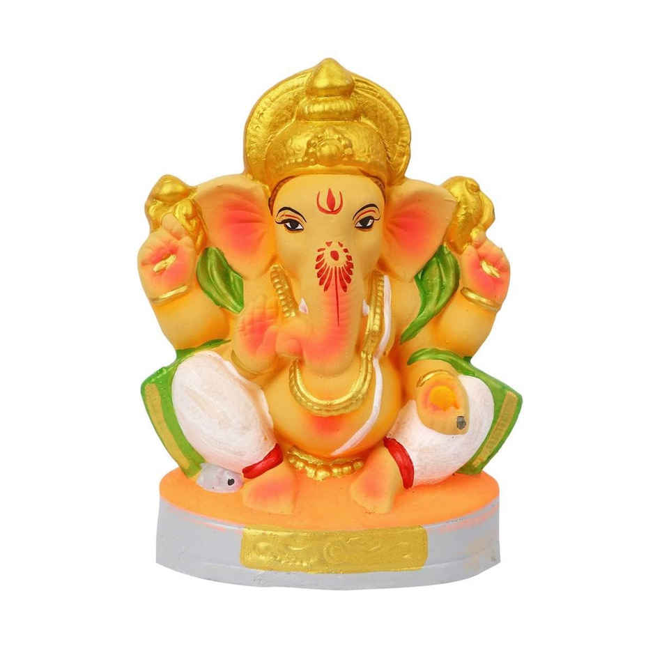 Eco-Friendly | Ganesha Statue Idol | 5 inch | Satvik