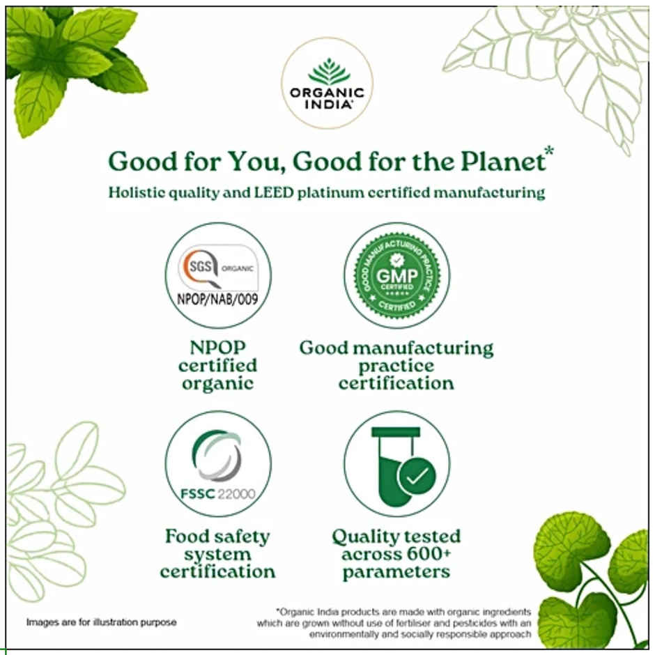 Organic India Tulsi and Ginger Organic Herbal Tea