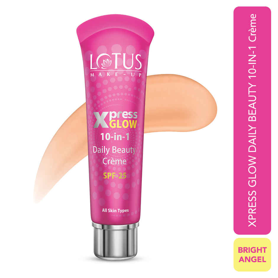 Lotus Make-Up Xpressglow Daily Beauty Cream Bright Angel Spf 25 Aloe Vera Semi Matte Finish