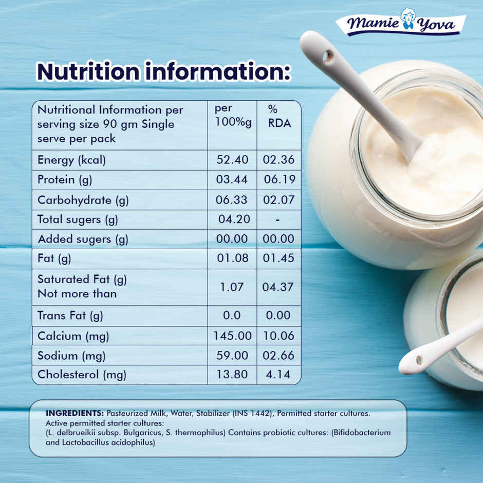Mamie Yova French Yogurt- Creamy