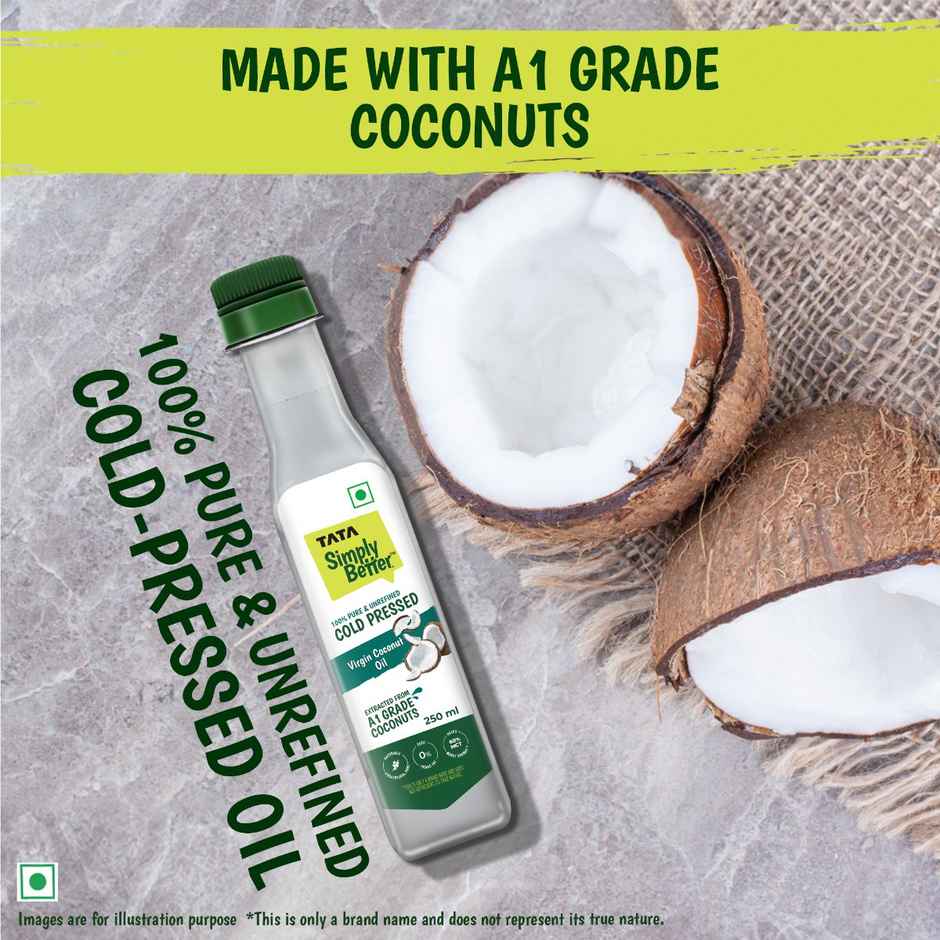 Tata Simply Better Virgin Coconut Cold Pressed Oil | Pure & Unrefined Oil