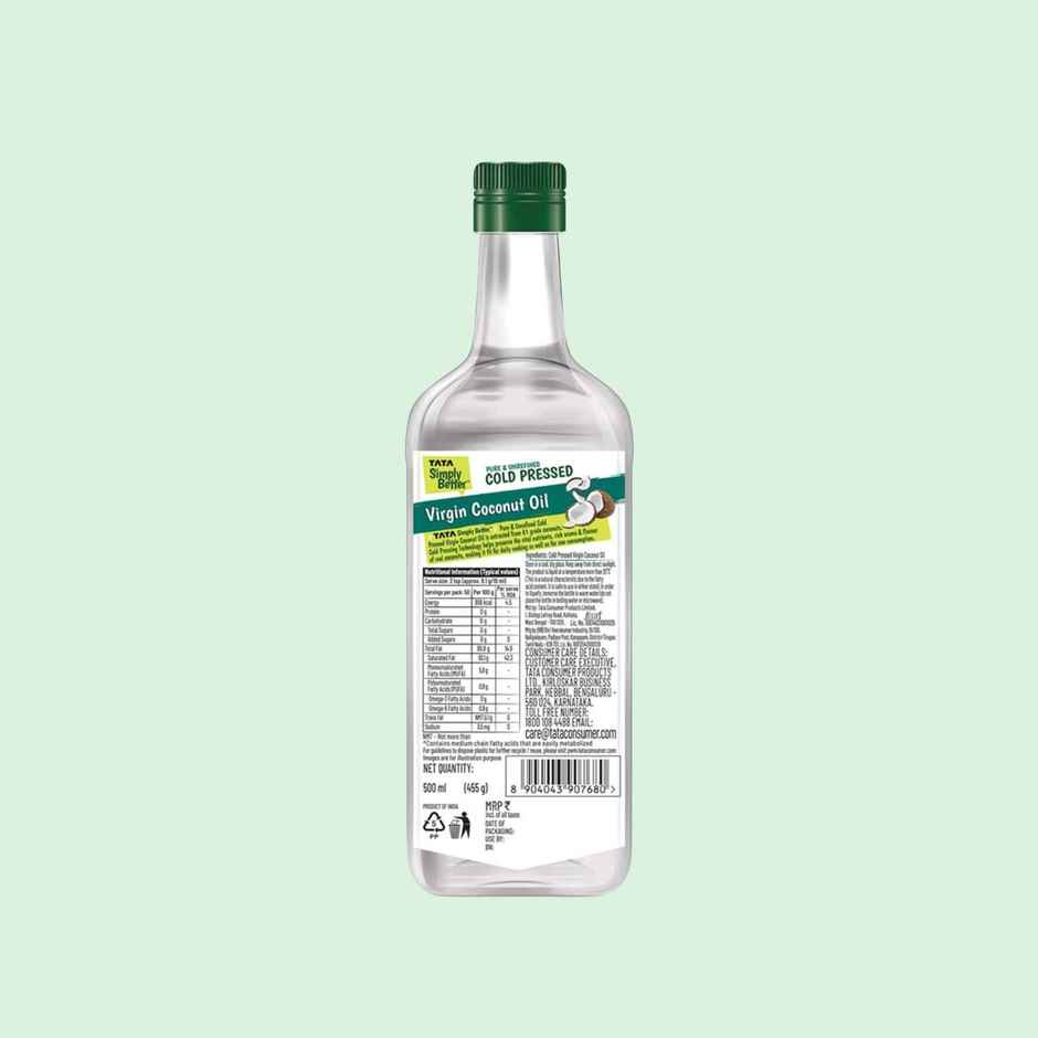 Tata Simply Better Virgin Coconut Cold Pressed Oil | Pure & Unrefined Oil