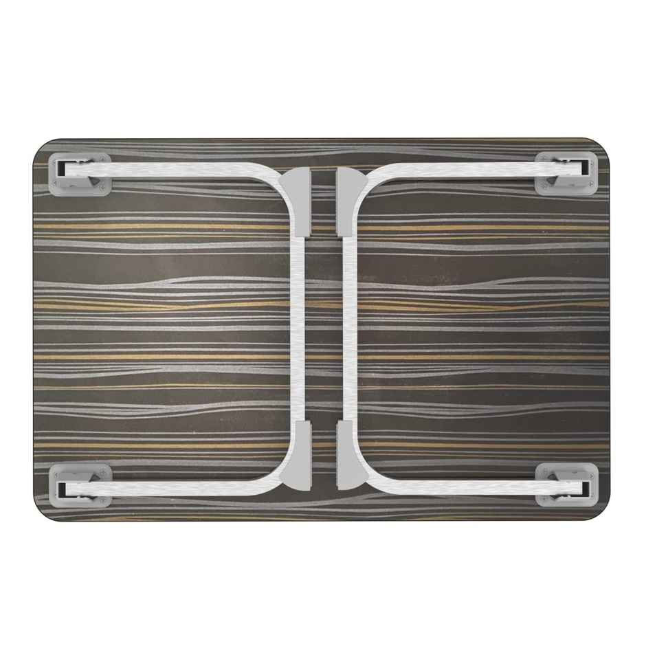 Portronics My Buddy J Portable/Foldable Laptop Table with Laminated MDF Board, Aluminium Legs, Anti-Skid Grip, Supports Upto 17 inch Laptop - Black