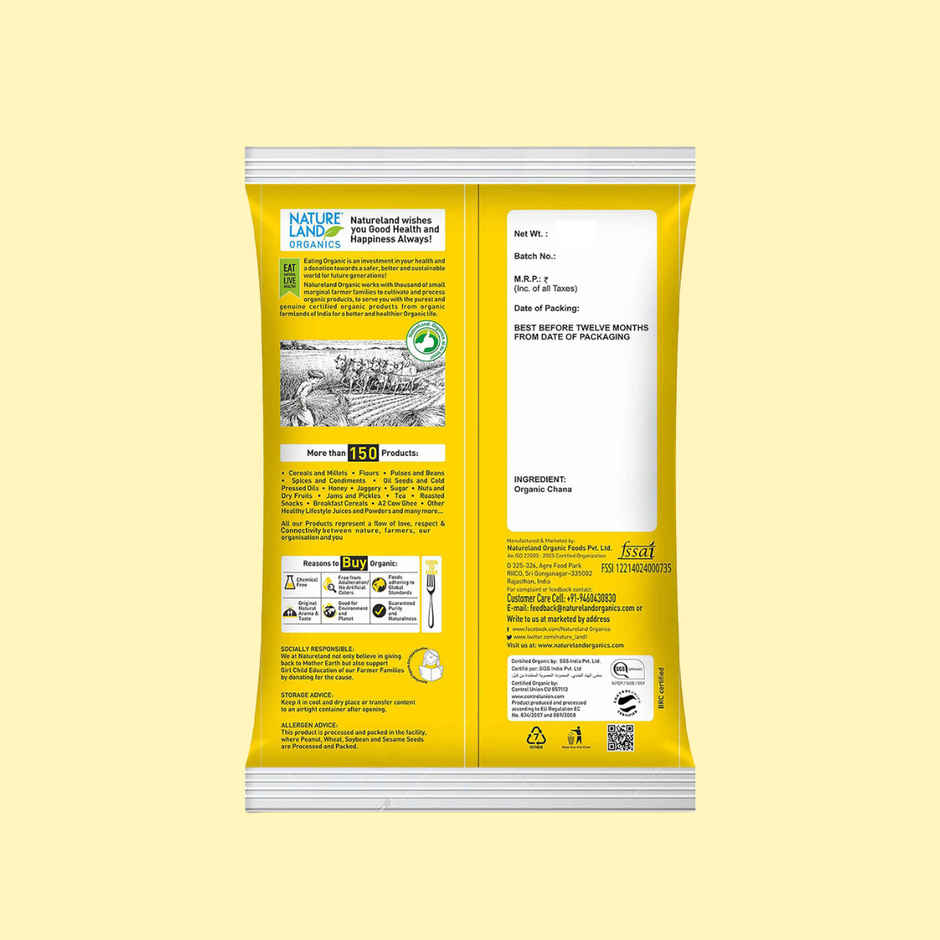 Natureland Organics Chana Dal