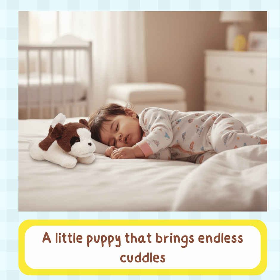 Toytales Cute Puppy Dog Soft Toy | Plushie Stuffed Animal Toys For Kids | Gift For Kids