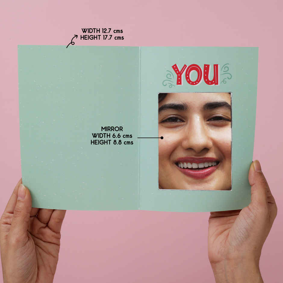 Christmas Mirror Greeting Card | Oye Happy