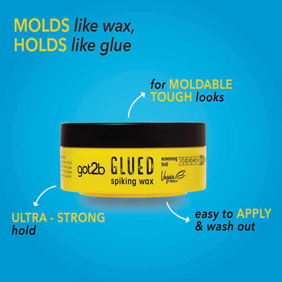 Glued Spiking Wax With Ultra Strong Hold For Tough Looks & Spunky Hairstyle