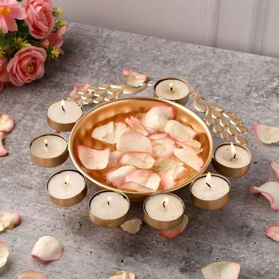 Urban Born Peacock Urli for Festive Décor