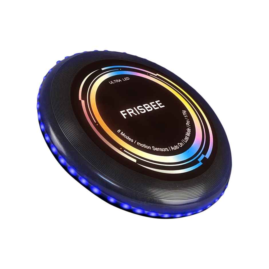 Kidology 36 LED Flying Frisbee Disc for Kids | Smart Modes | Glow in the Dark - Blue