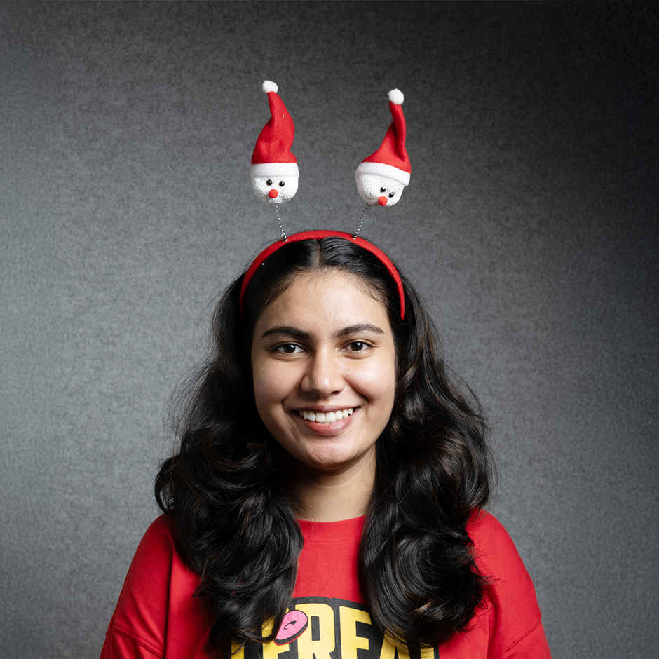 Christmas Snowman With Red Cap Hairband Assorted | Gullak