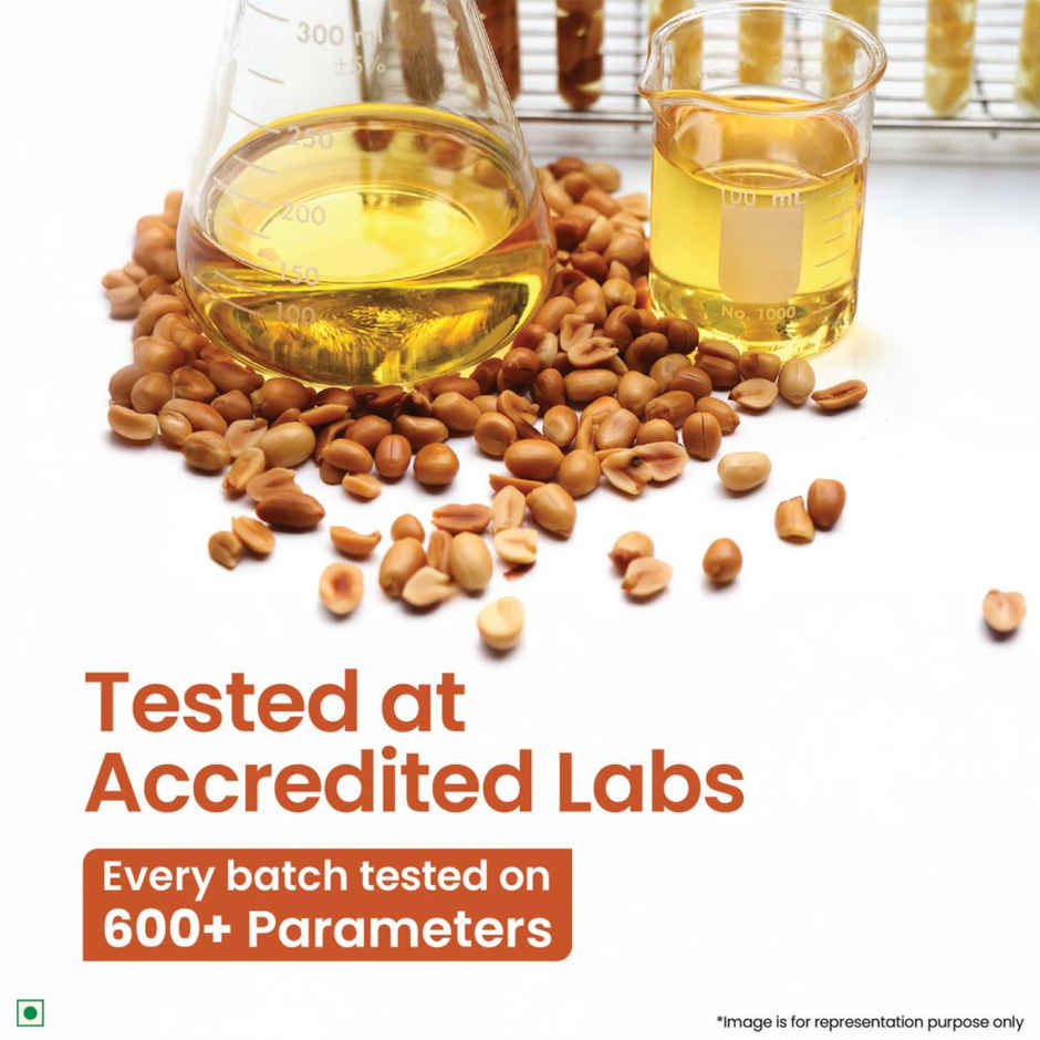 A TATA Product - Organic India Groundnut (Peanut) Oil, Cold Pressed Unrefined Oil