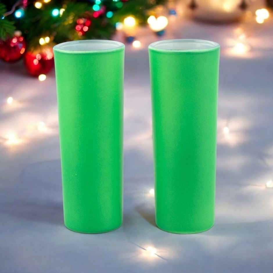 Bright Green Tequila Shot Glasses | Set of 2 | Bar Box