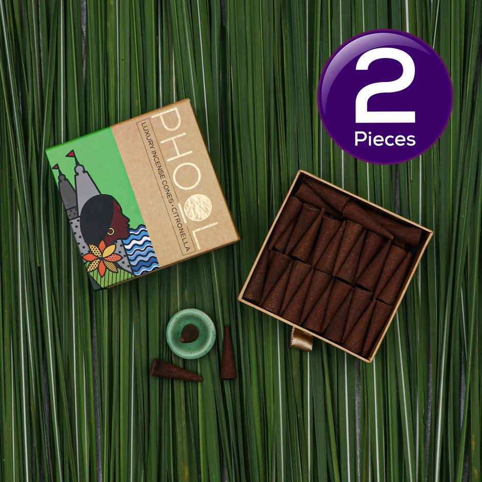 Phool Citronella Mosquito Repellent Dhoop Cones Combo