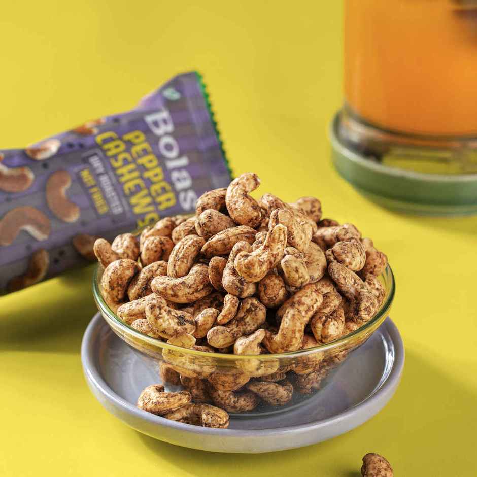 Bolas Pepper Cashews | Flavoured Nut Snack