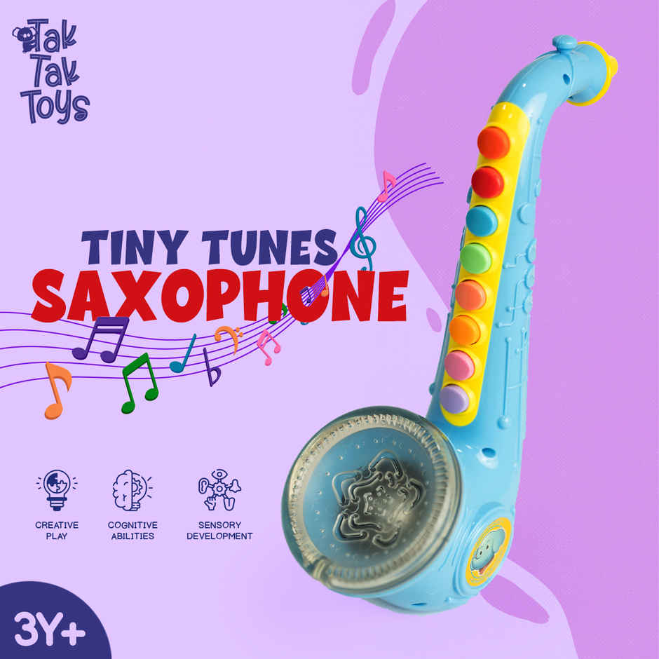 Tak Tak Toys Tiny Tunes Saxophone Toy Musical Instrument Toy for Kids|Creative Development toy