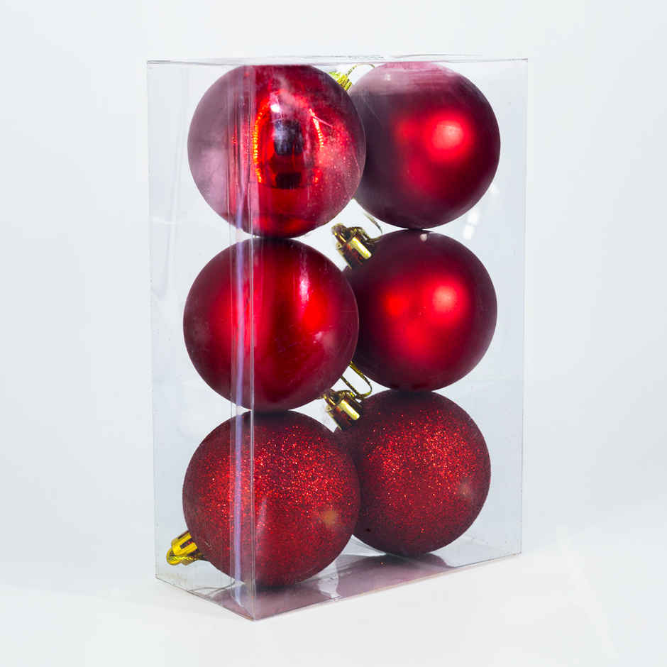 Christmas Balls For Tree decor | Red| Gullak