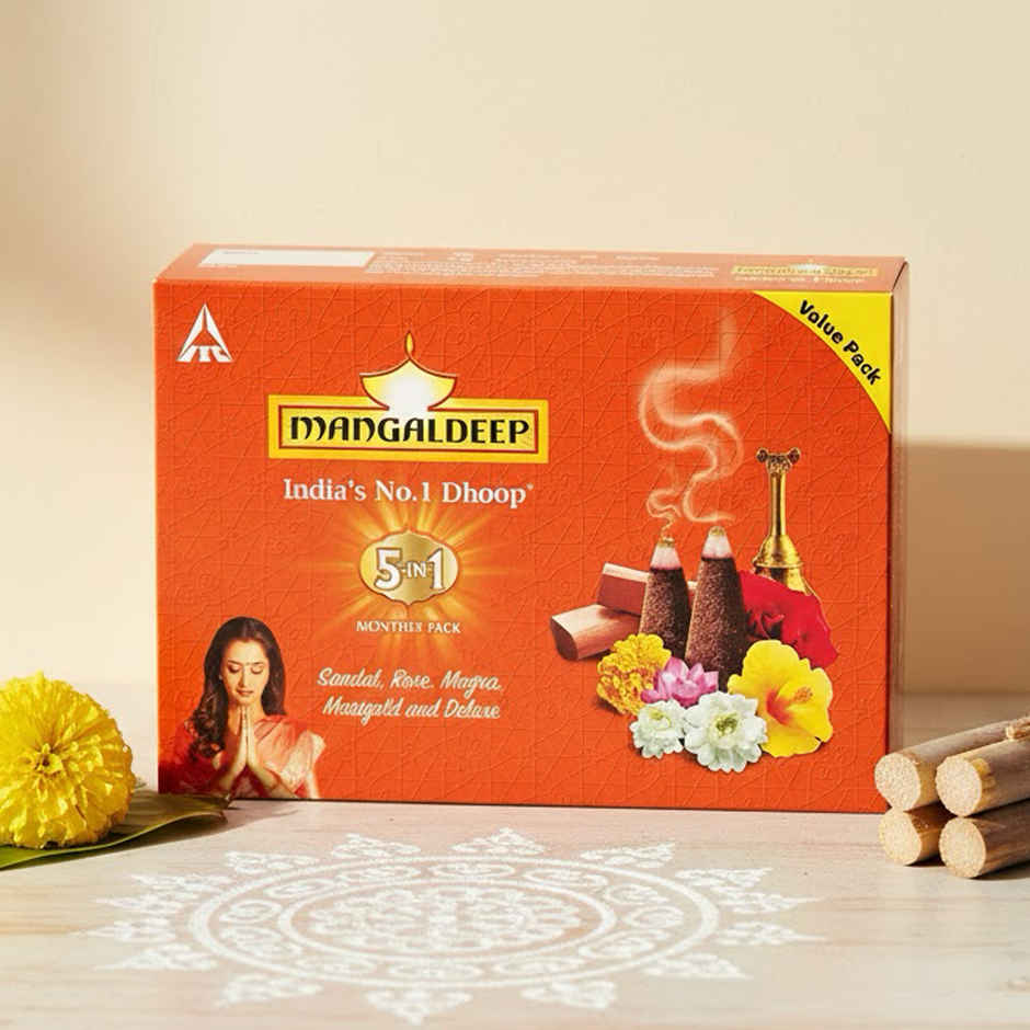 5 In 1 Wet Dhoop | Bambooless Incense | Mangaldeep