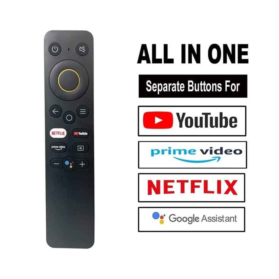 Ailkin All in one Voice Remote Control fit for Realme TV Stick 4K RMV2105,Smart TV,SLED,Smart TV SLED 4K,Smart TV 4K,Smart TV Full HD,RMV2101 Smart TV Neo,4K Smart Google TVStick