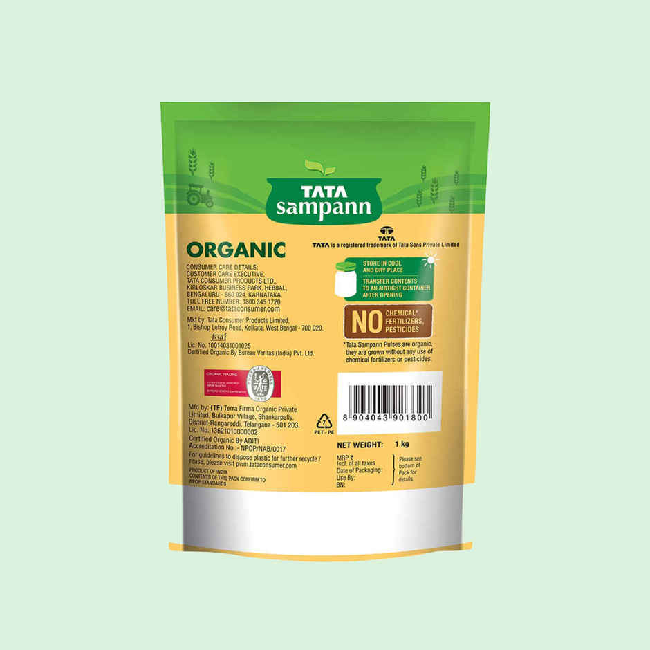 Tata Sampann Organic Unpolished Chana Dal